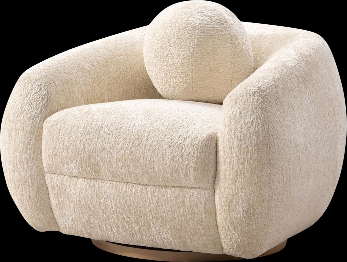 Azurelee Cream Accent Chair - Thumbnail - Image 4