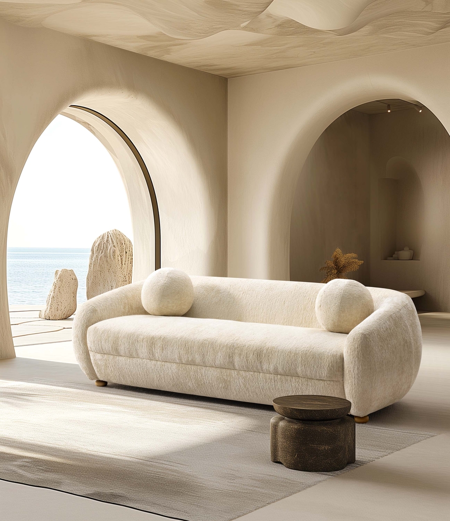 Azurelee Cream Sofa - Thumbnail - Image 2