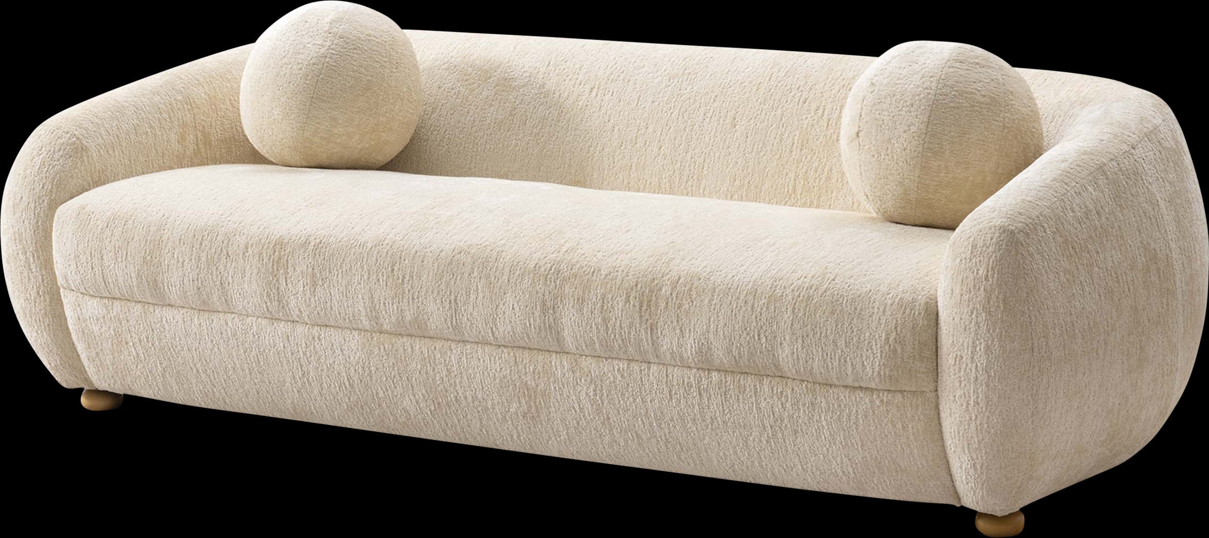 Azurelee Cream Sofa - Thumbnail - Image 3