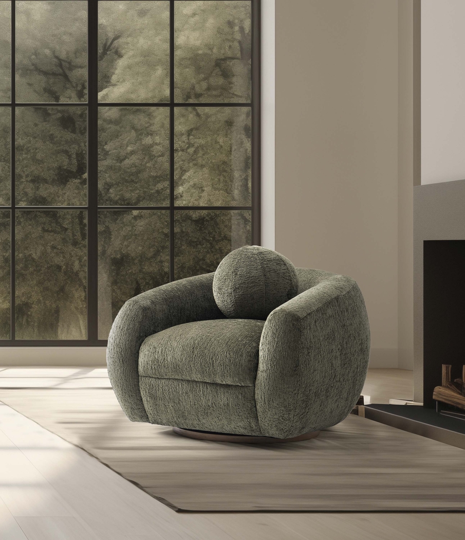 Azurelee Green Accent Chair - Thumbnail - Image 2