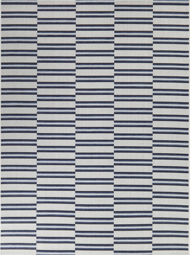 Azurine Blue 7'10 x 10' Indoor/Outdoor Rug - Thumbnail - Image 1