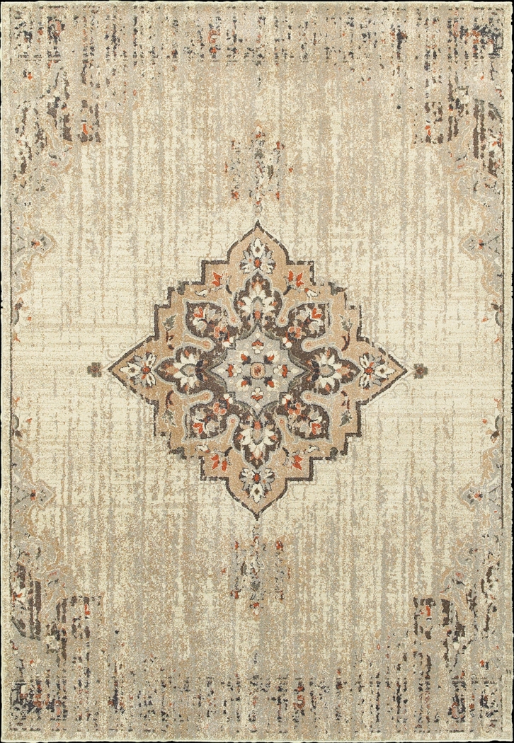 Azzaro Ivory 6'7 x 9'6 Rug - Thumbnail - Image 1