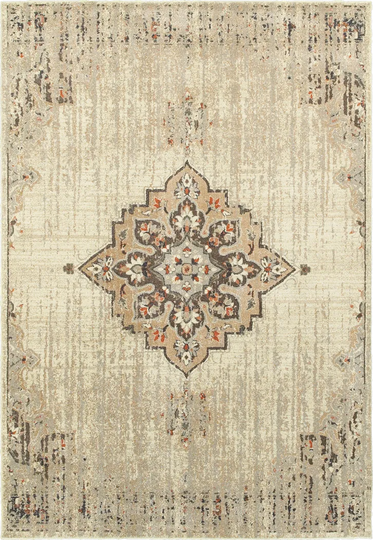 Azzaro Ivory 7'10 x 10'10 Rug - Thumbnail - Image 1