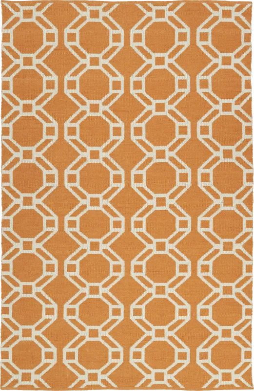 Alaric Orange 5' x 7'6 Indoor/Outdoor Rug