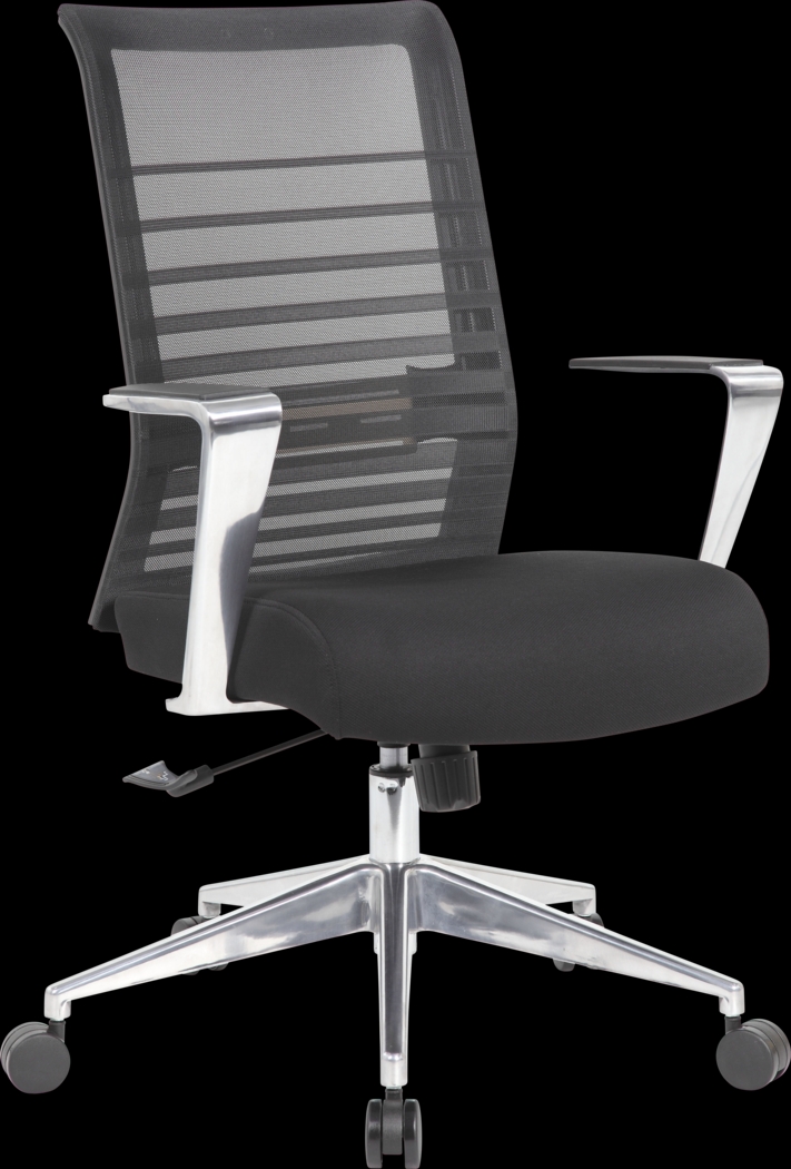 Baafi Black Desk Chair - Thumbnail - Image 1