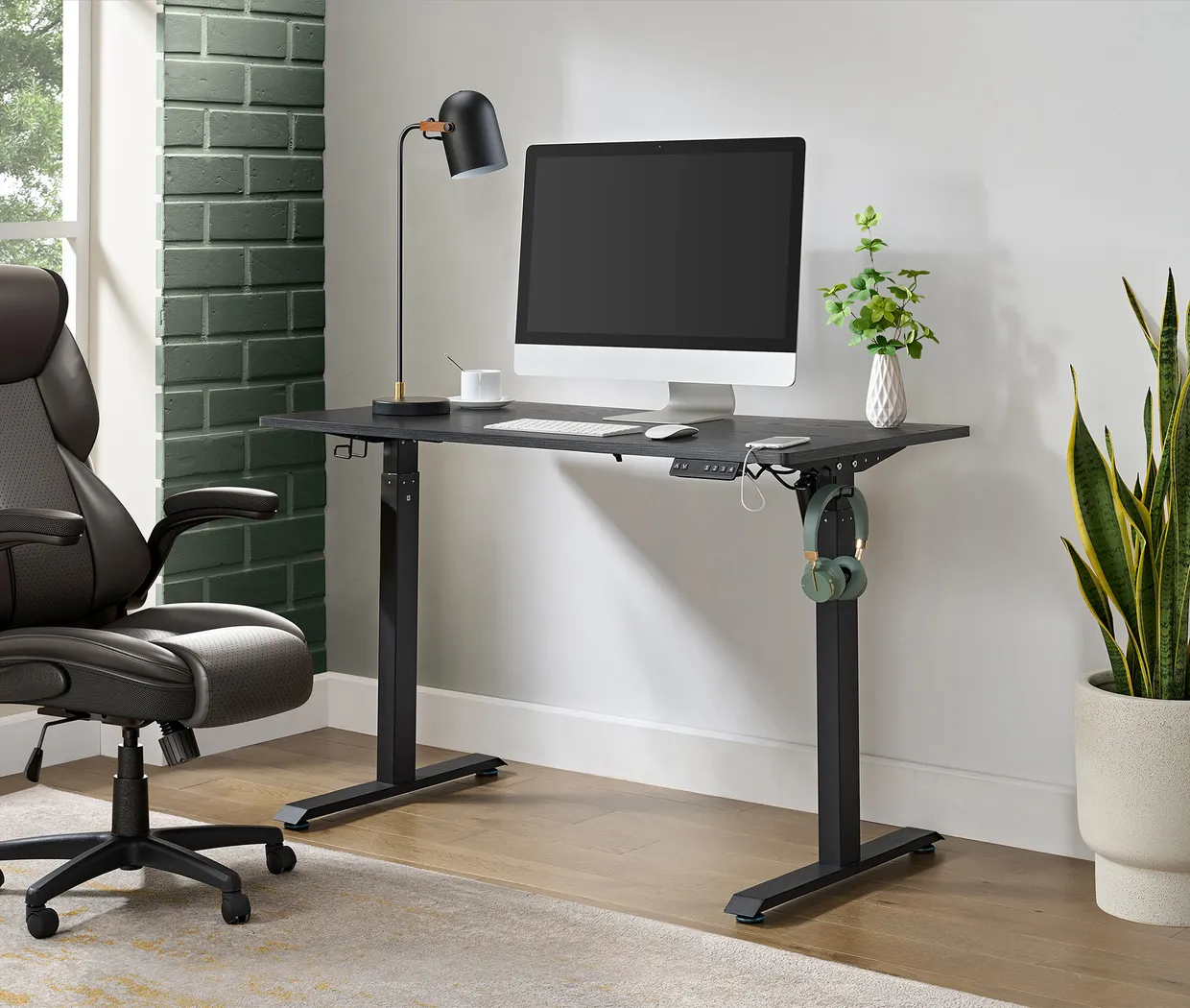 Baben Black Adjustable Desk - Thumbnail - Image 2