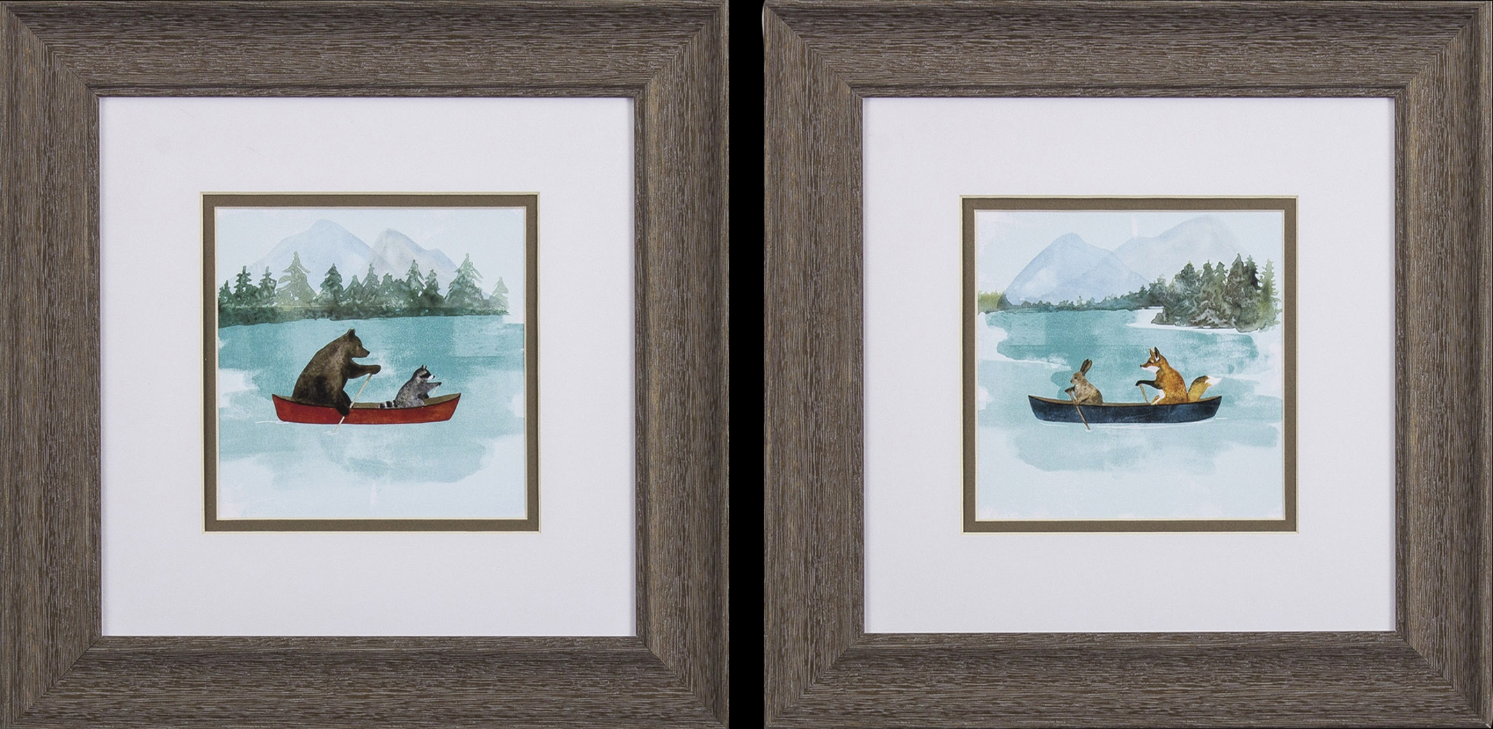 Babiana Green Artwork, Set of 2 - Thumbnail - Image 1