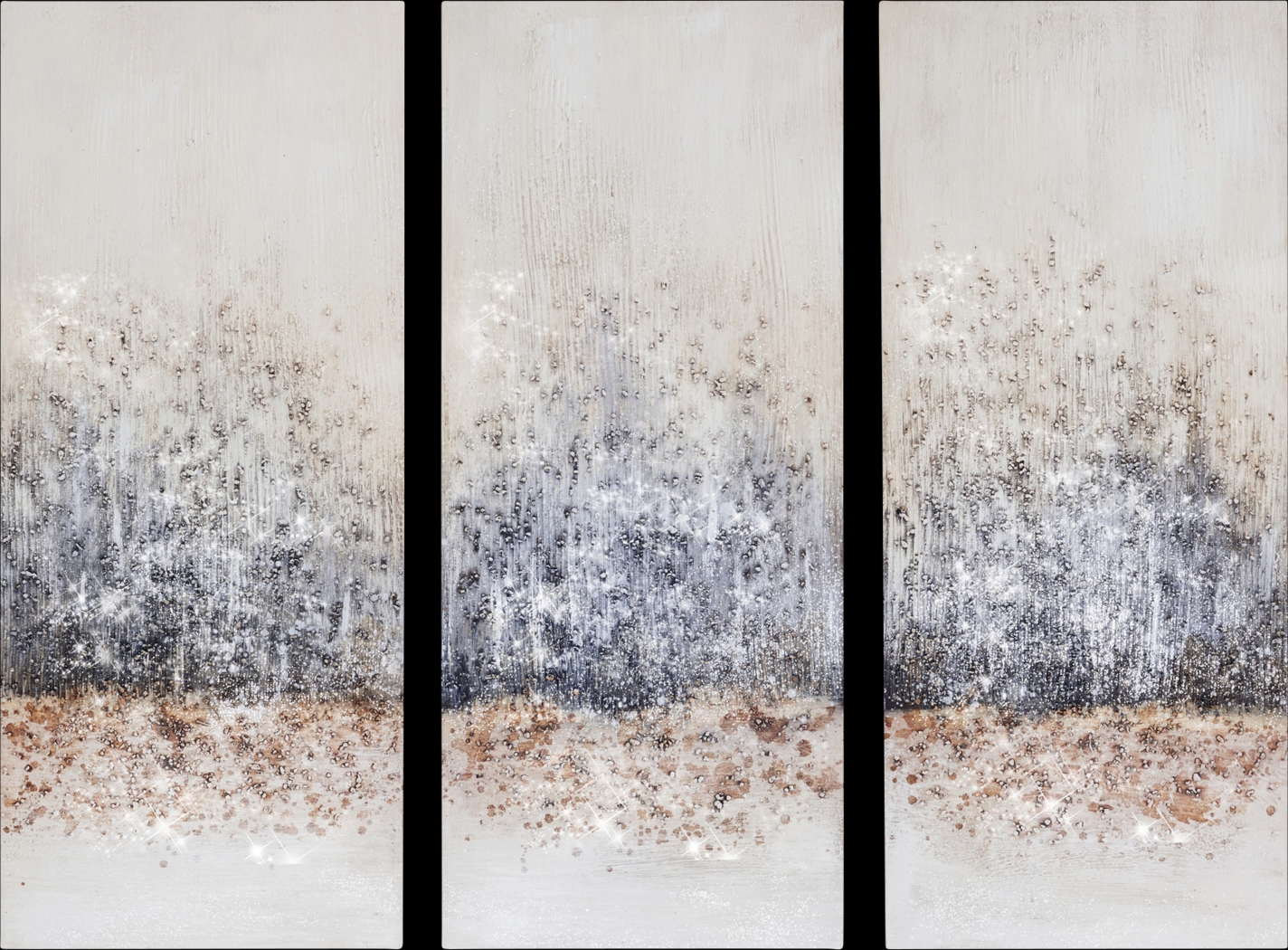 Babigian Gray Artwork, Set of 3 - Thumbnail - Image 1