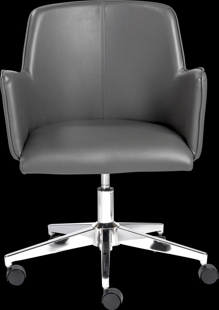 Babineaux I Gray Office Chair - Thumbnail - Image 2