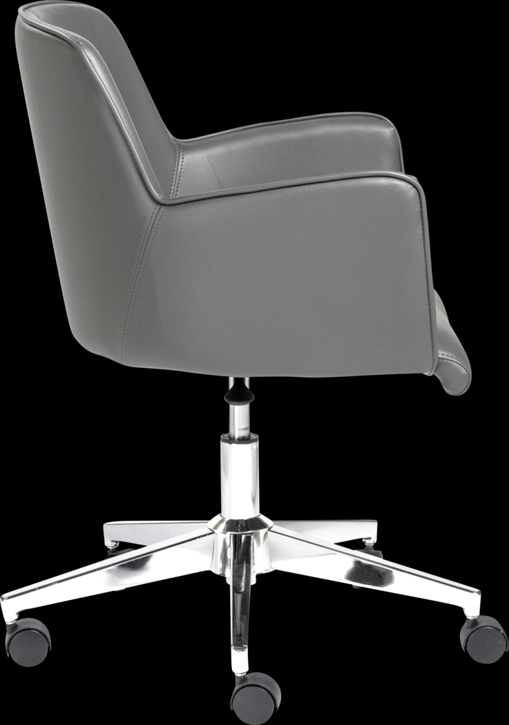 Babineaux I Gray Office Chair - Thumbnail - Image 3