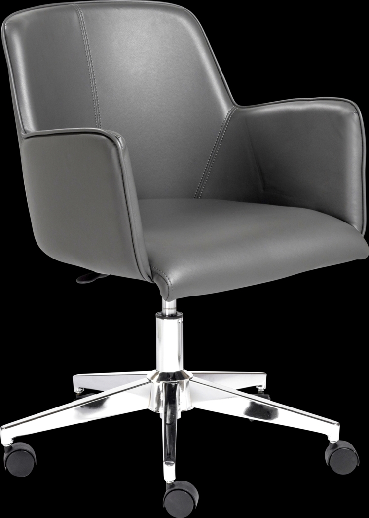 Babineaux I Gray Office Chair - Thumbnail - Image 1