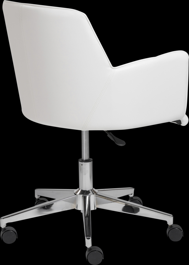 Babineaux I White Office Chair - Thumbnail - Image 5