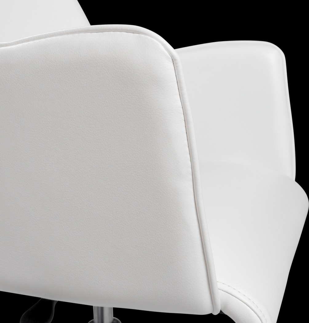 Babineaux I White Office Chair - Thumbnail - Image 7