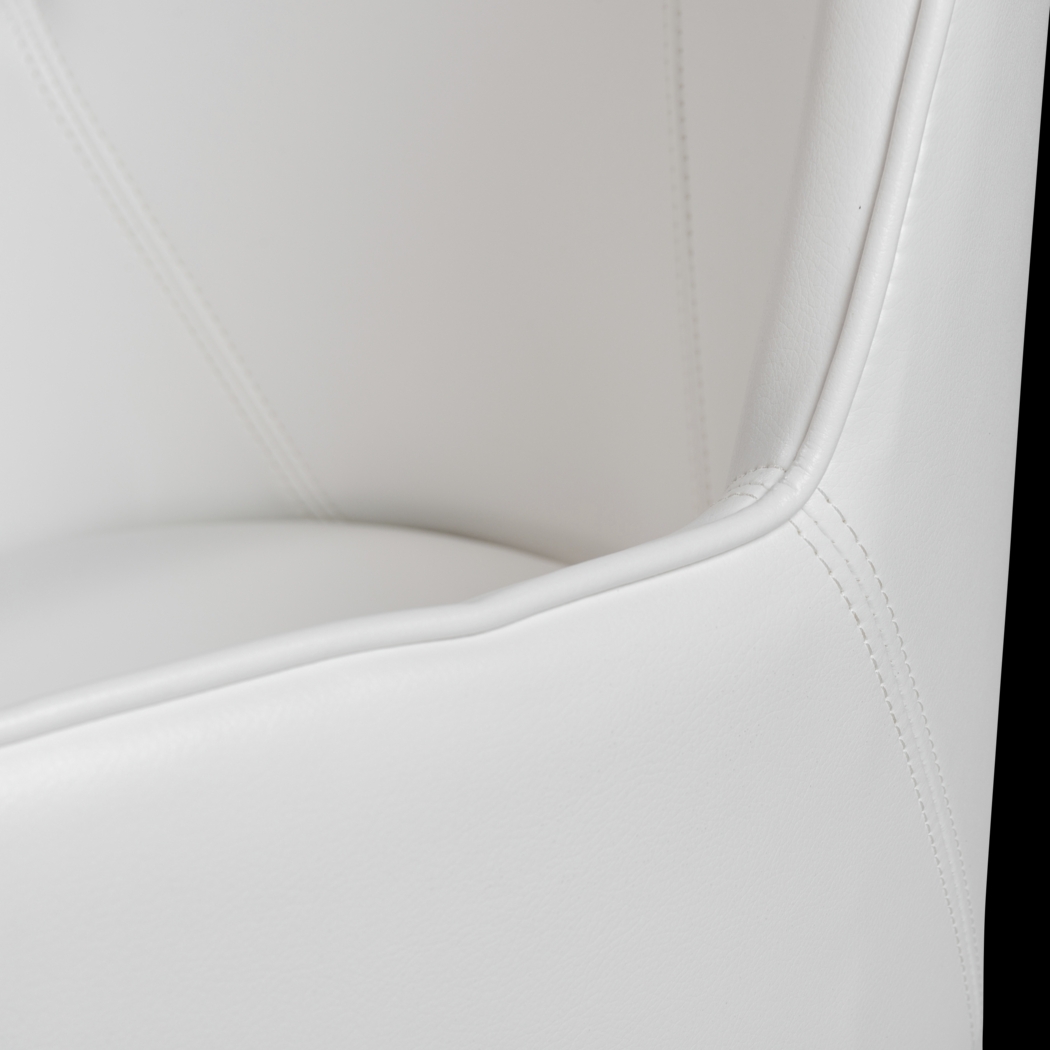 Babineaux I White Office Chair - Thumbnail - Image 9