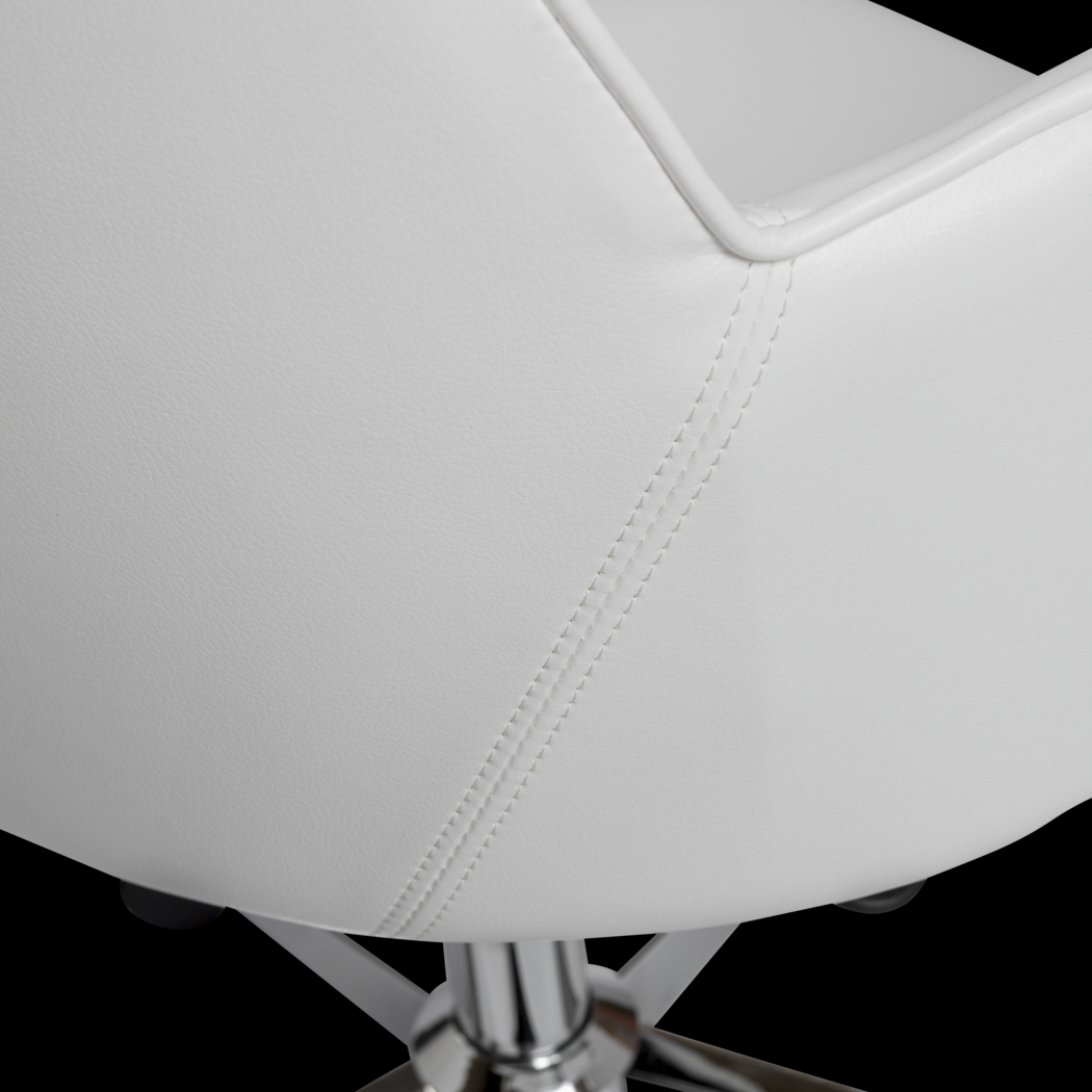 Babineaux I White Office Chair - Thumbnail - Image 10