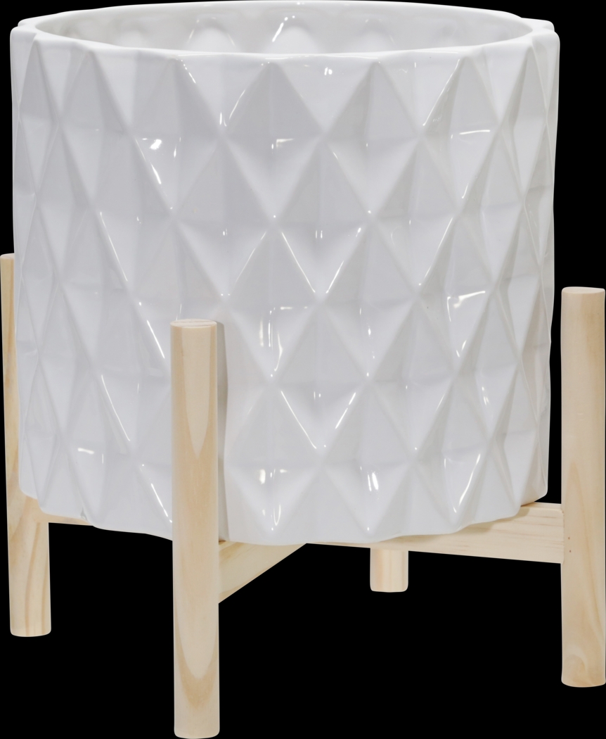 Babsdale White Planter - Thumbnail - Image 1