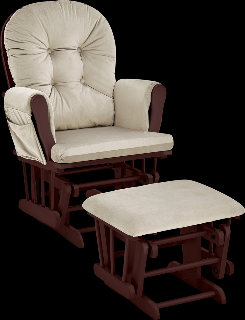 Nursery Coletta Beige Glider and Ottoman - Thumbnail - Image 1