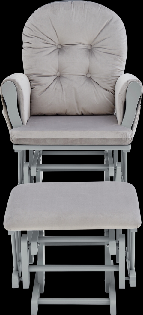 Nursery Coletta Dark Gray Glider and Ottoman - Thumbnail - Image 2