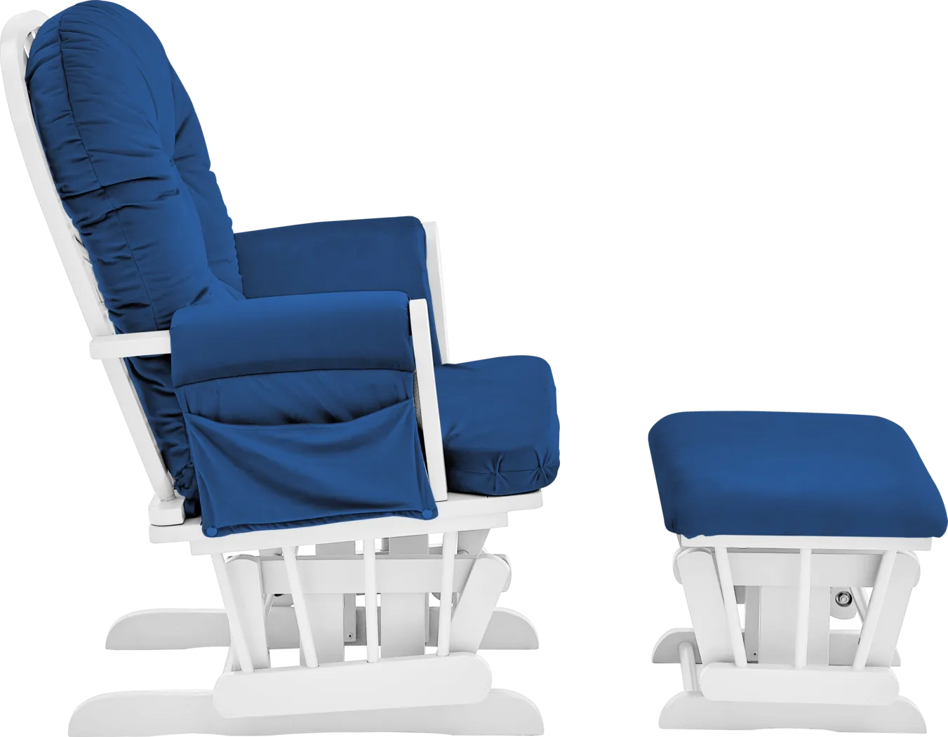 Nursery Coletta Navy Glider and Ottoman - Thumbnail - Image 3