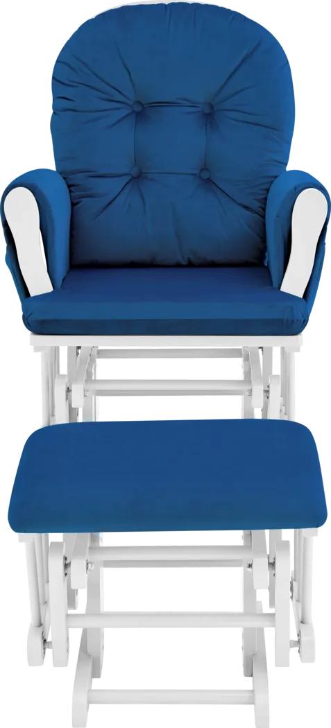 Nursery Coletta Navy Glider and Ottoman - Thumbnail - Image 4