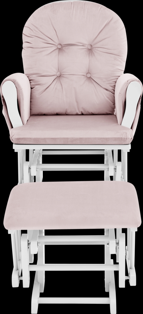 Nursery Coletta Pink Glider and Ottoman - Thumbnail - Image 2