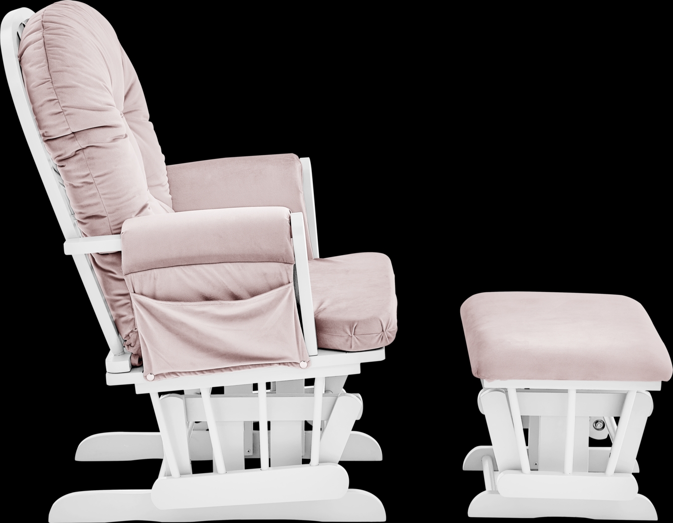 Nursery Coletta Pink Glider and Ottoman - Thumbnail - Image 3