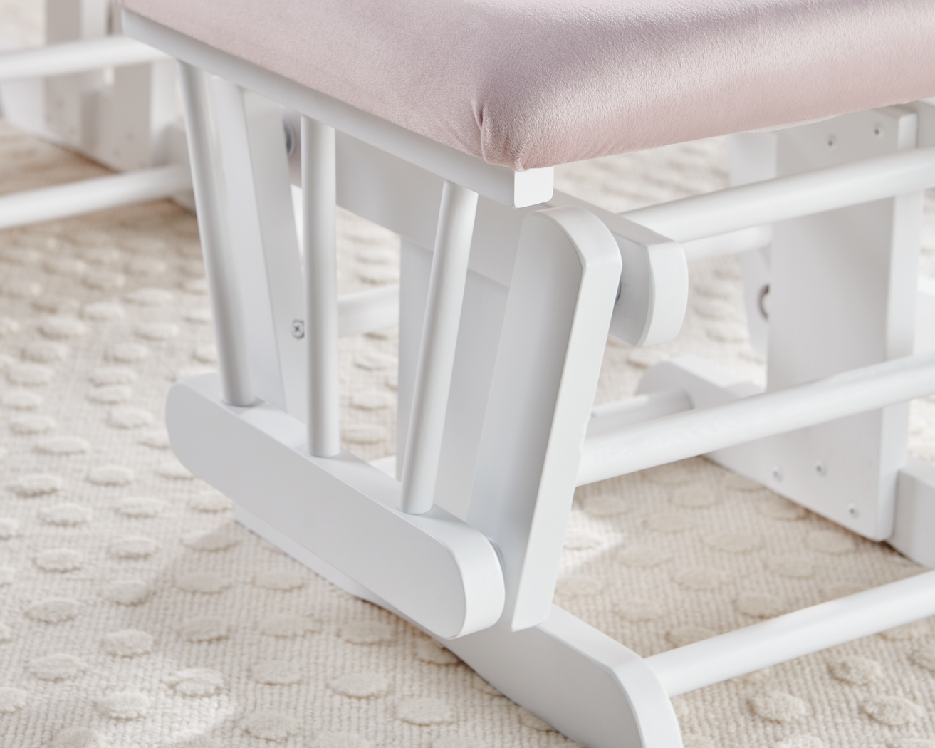 Nursery Coletta Pink Glider and Ottoman - Thumbnail - Image 5