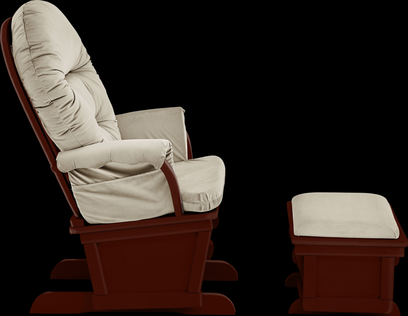 Nursery Faolan Beige Glider and Ottoman - Thumbnail - Image 4