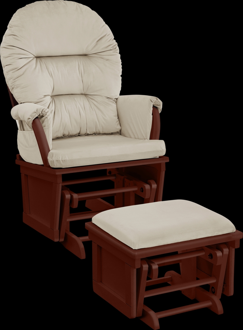 Nursery Faolan Beige Glider and Ottoman - Thumbnail - Image 1