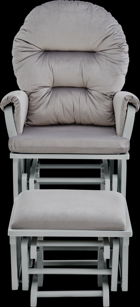 Nursery Faolan Dark Gray Glider and Ottoman - Thumbnail - Image 4