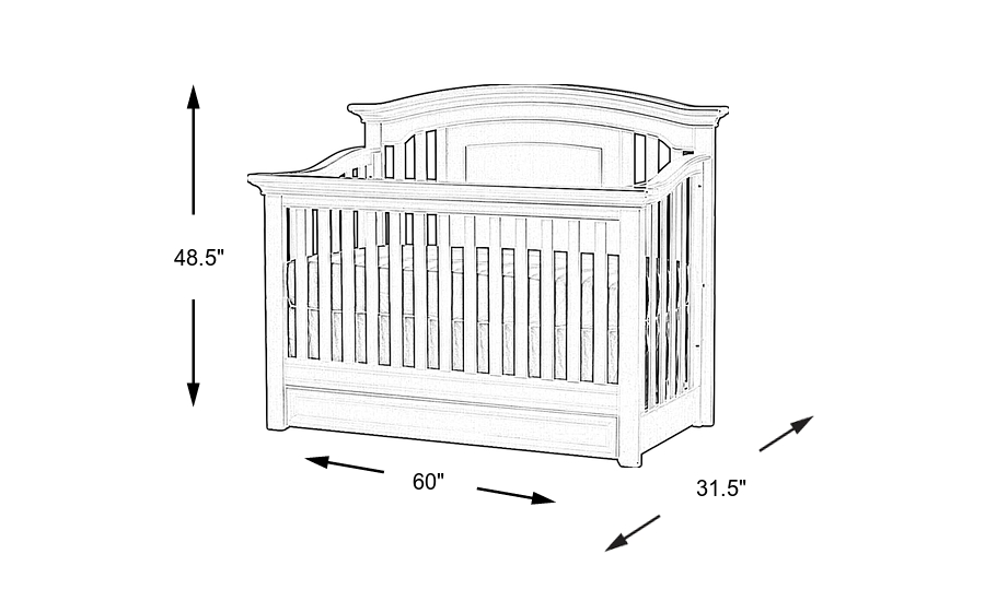 Dimension Image. Please refer to the Dimension Tab on this page for dimension details.