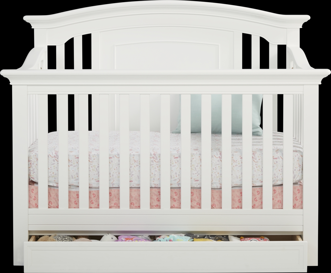 Baby Cache Harborbridge White Convertible Crib - Thumbnail - Image 2