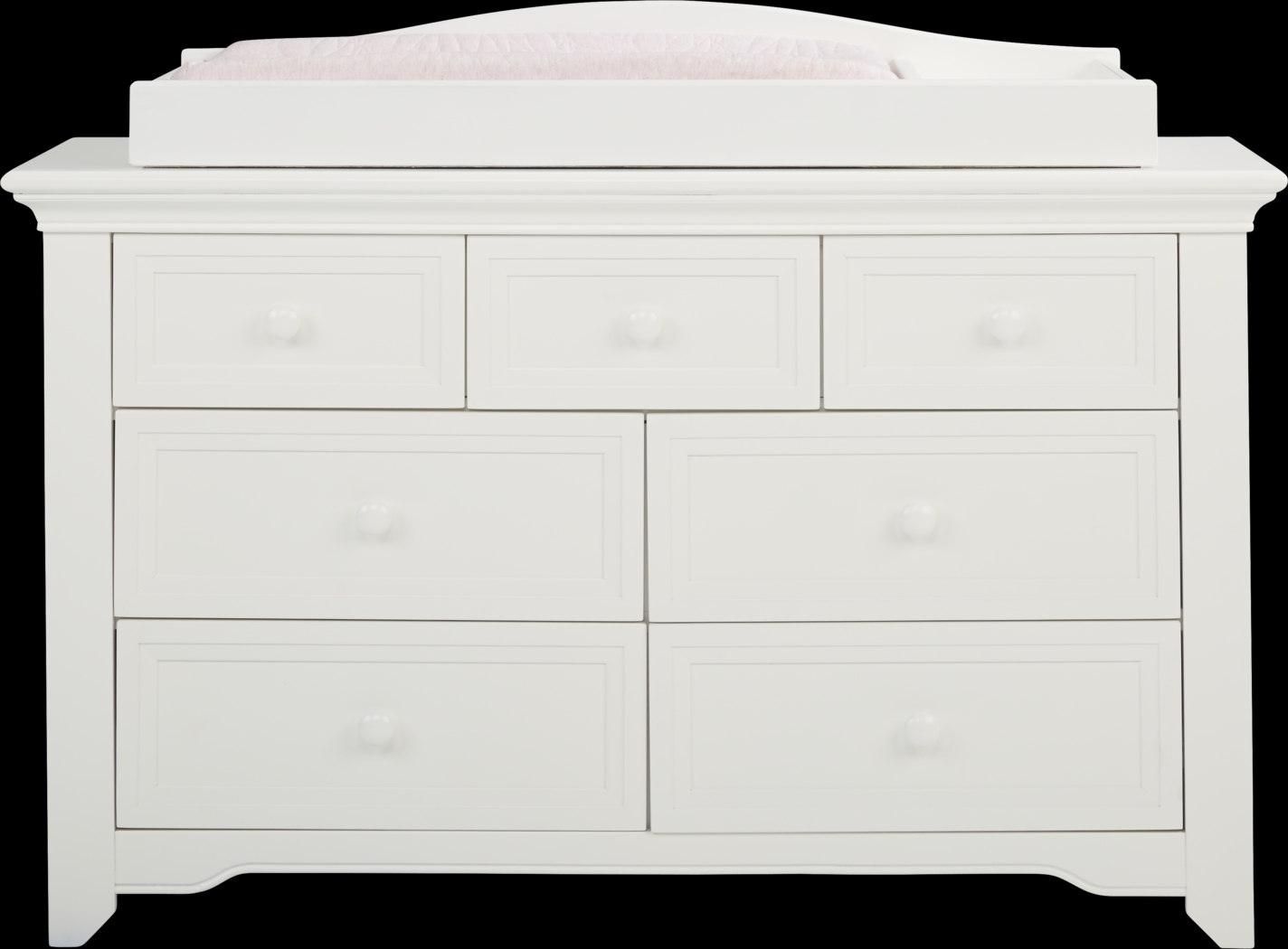 Baby Cache Harborbridge White Dresser with Changing Topper and Pad - Thumbnail - Image 3