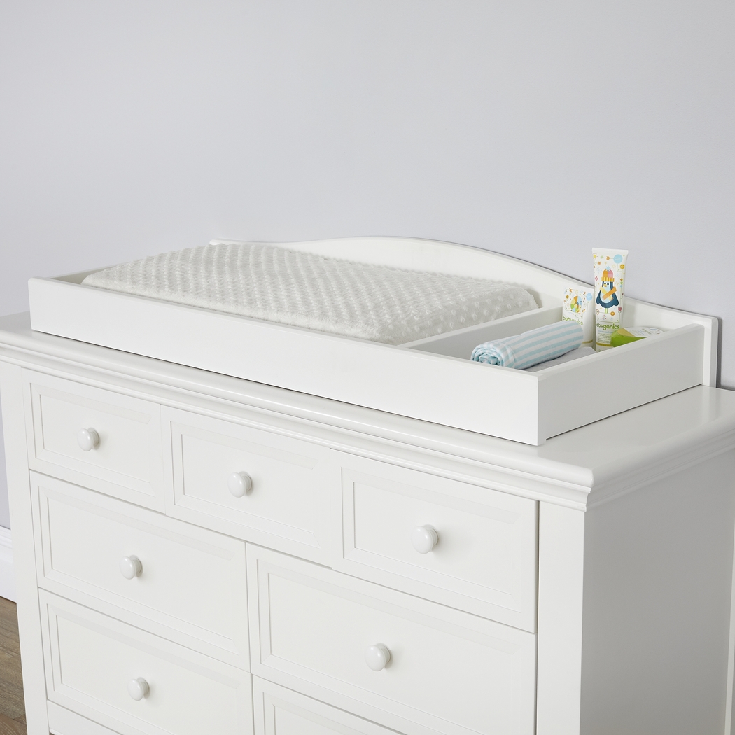 Baby Cache Harborbridge White Dresser with Changing Topper and Pad - Thumbnail - Image 4