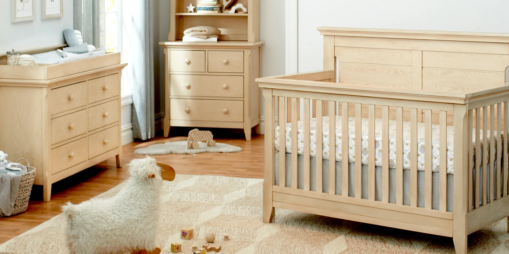 Baby Cache Overland Point Beige Dresser with Changing Topper and Pad - Thumbnail - Image 2