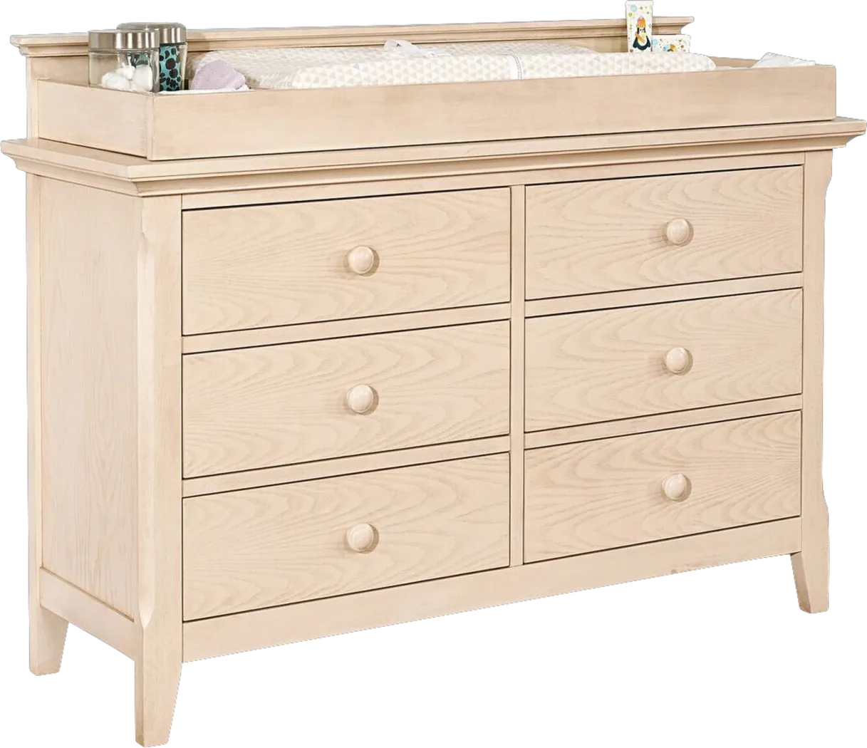 Baby Cache Overland Point Beige Dresser with Changing Topper and Pad - Thumbnail - Image 1