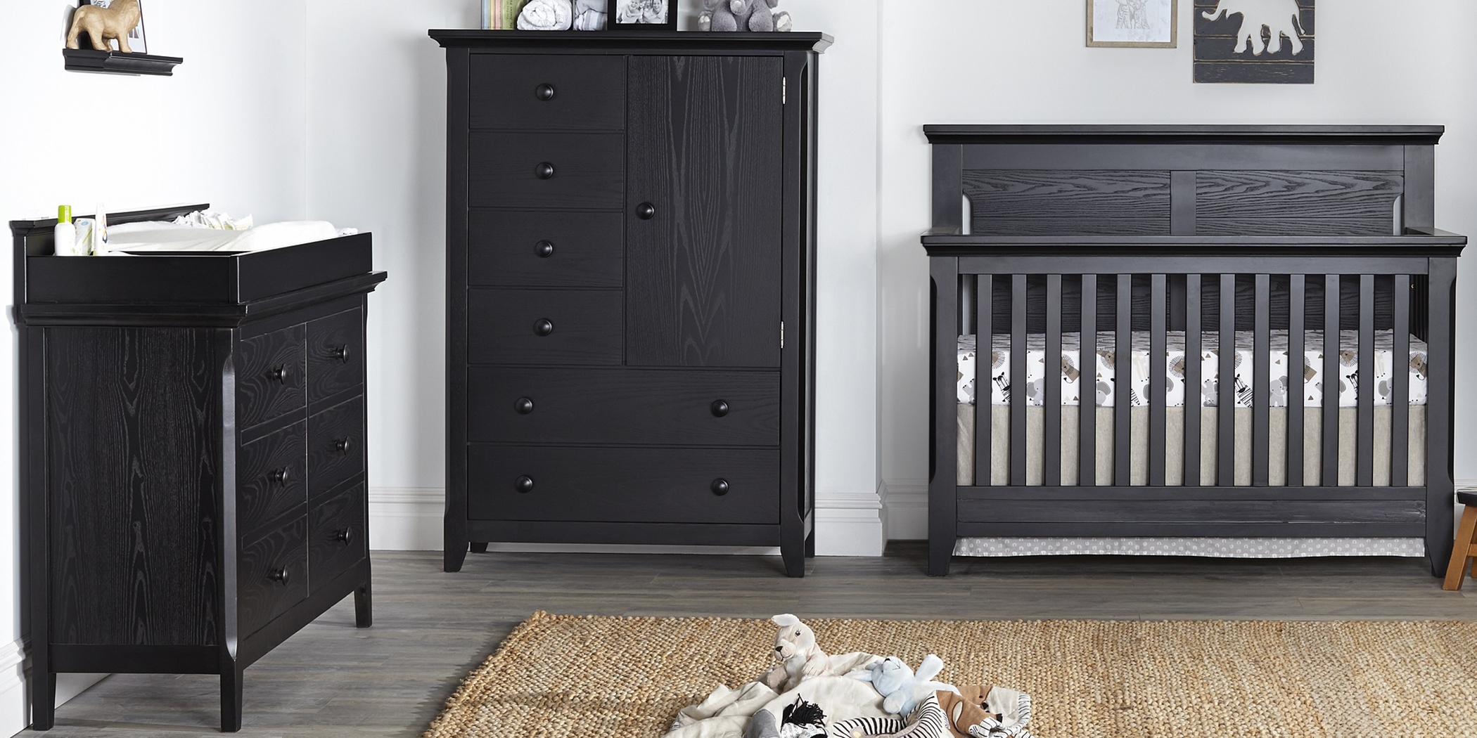 Baby Cache Overland Point Black Dresser with Changing Topper and Pad - Thumbnail - Image 2