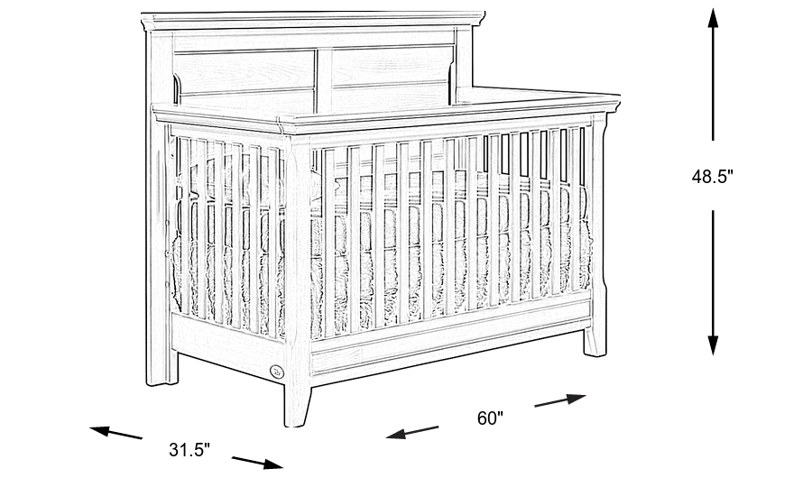 Dimension Image. Please refer to the Dimension Tab on this page for dimension details.