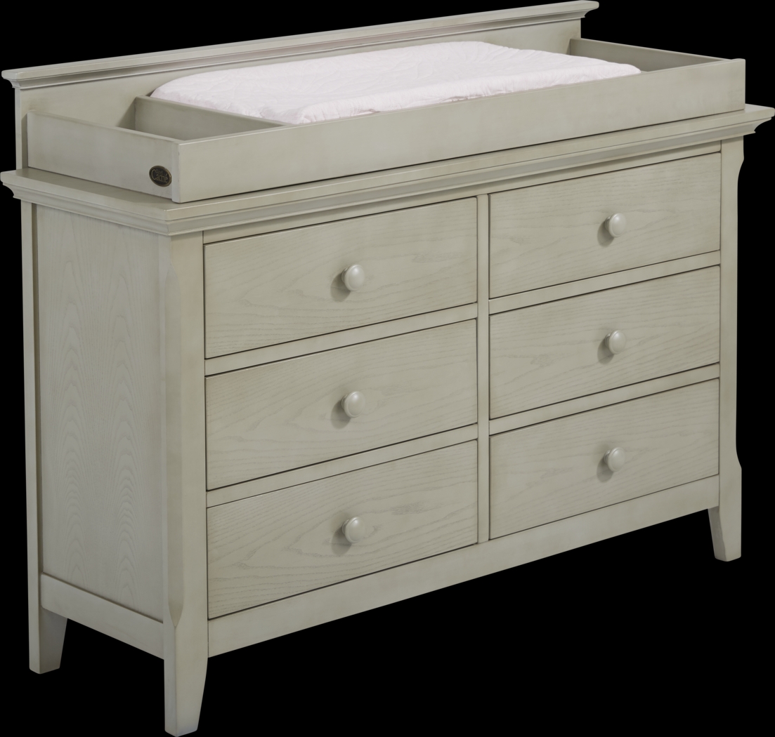 Baby Cache Overland Point Gray Dresser with Changing Topper and Pad - Thumbnail - Image 3