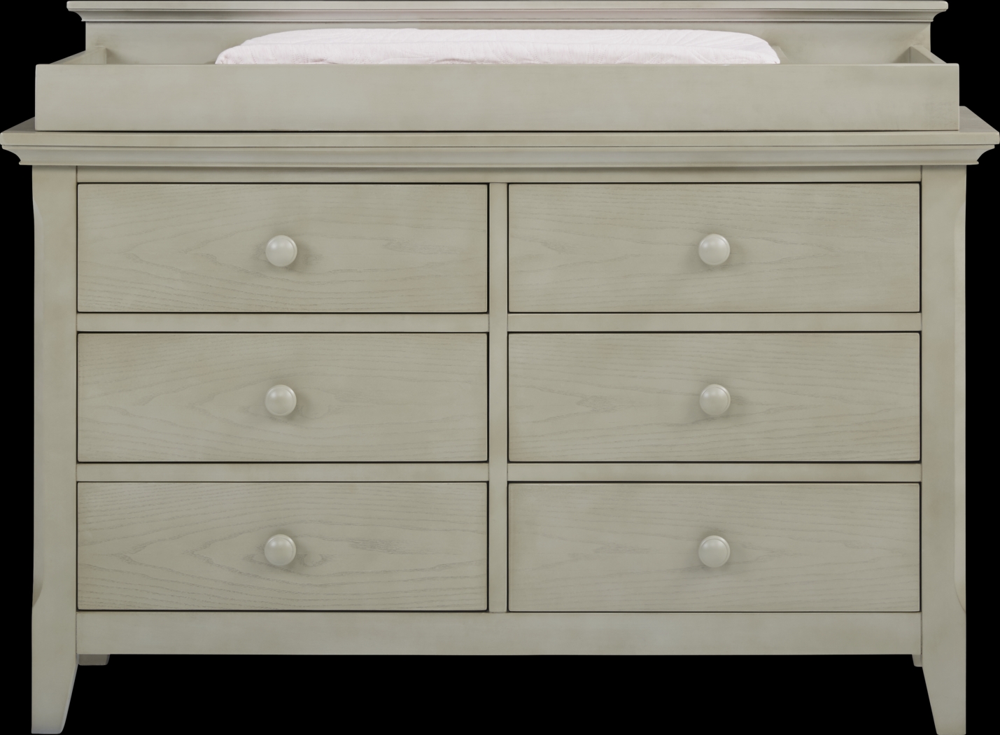 Baby Cache Overland Point Gray Dresser with Changing Topper and Pad - Thumbnail - Image 4