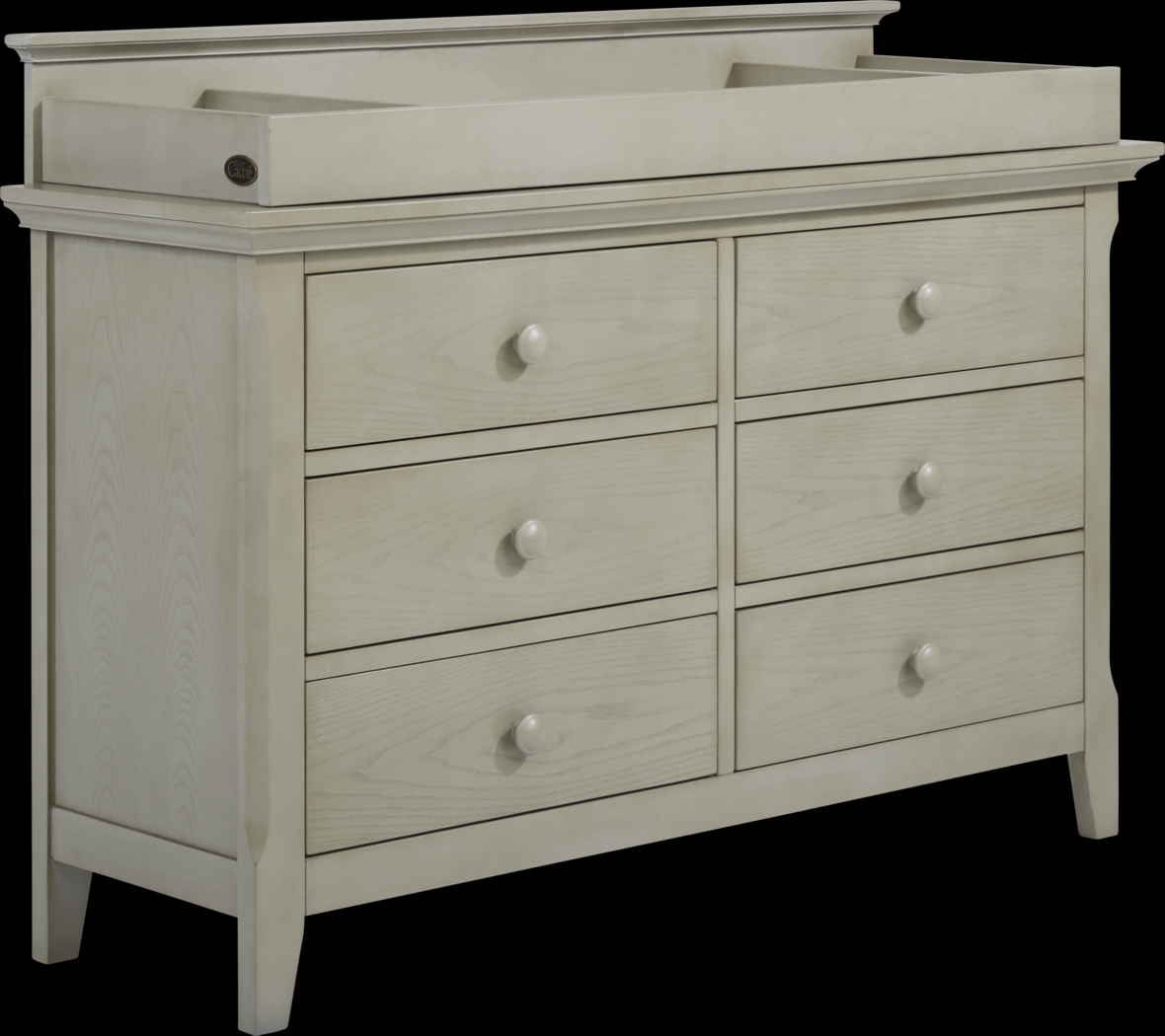 Baby Cache Overland Point Gray Dresser with Changing Topper and Pad - Thumbnail - Image 1