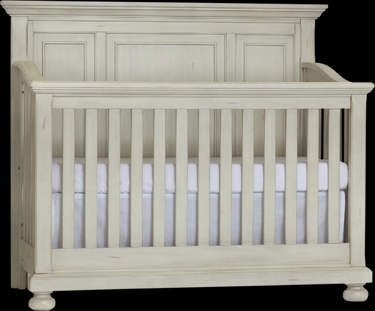 Baby Cache Prestcott Antique White Convertible Crib - Thumbnail - Image 1
