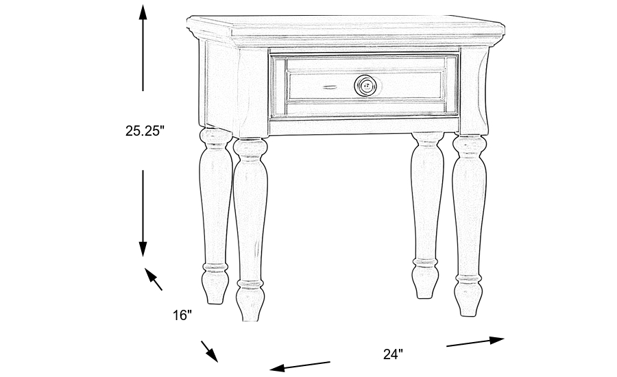 Dimension Image. Please refer to the Dimension Tab on this page for dimension details.