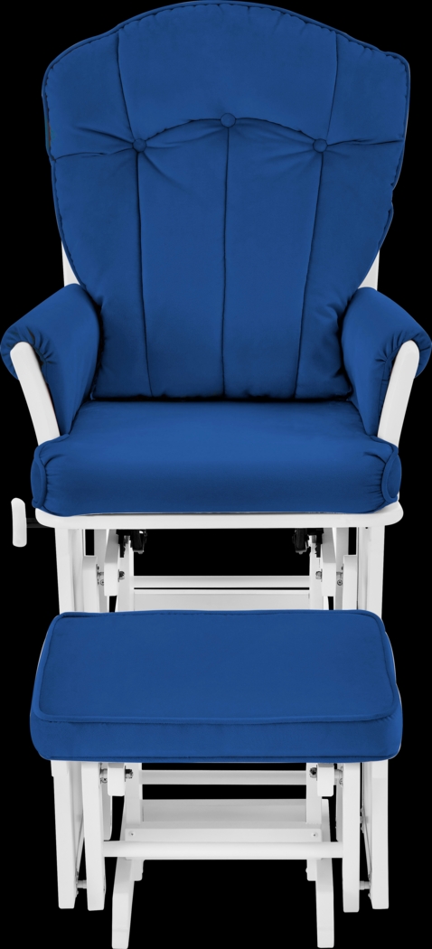 Baby Cache Vanya Navy Glider and Ottoman - Thumbnail - Image 2