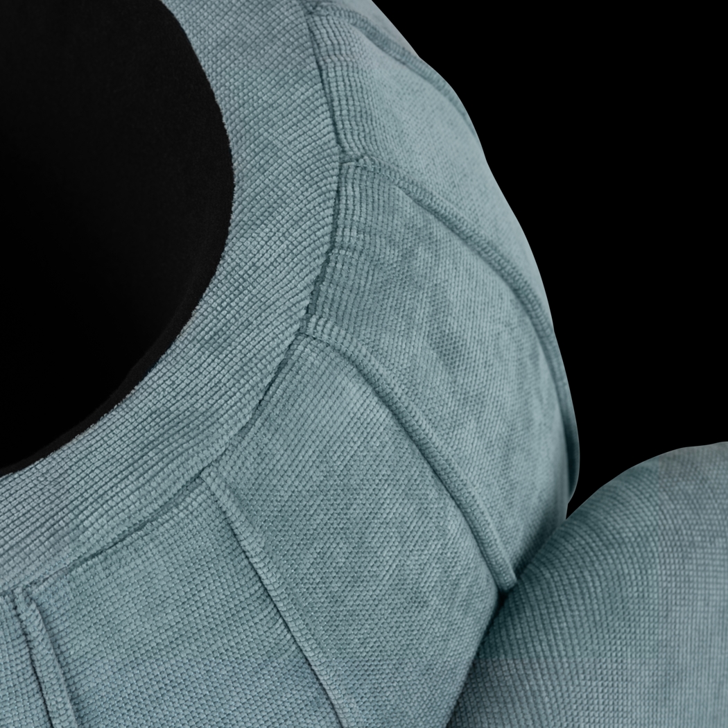 Baccharis Blue Storage Ottoman - Thumbnail - Image 4