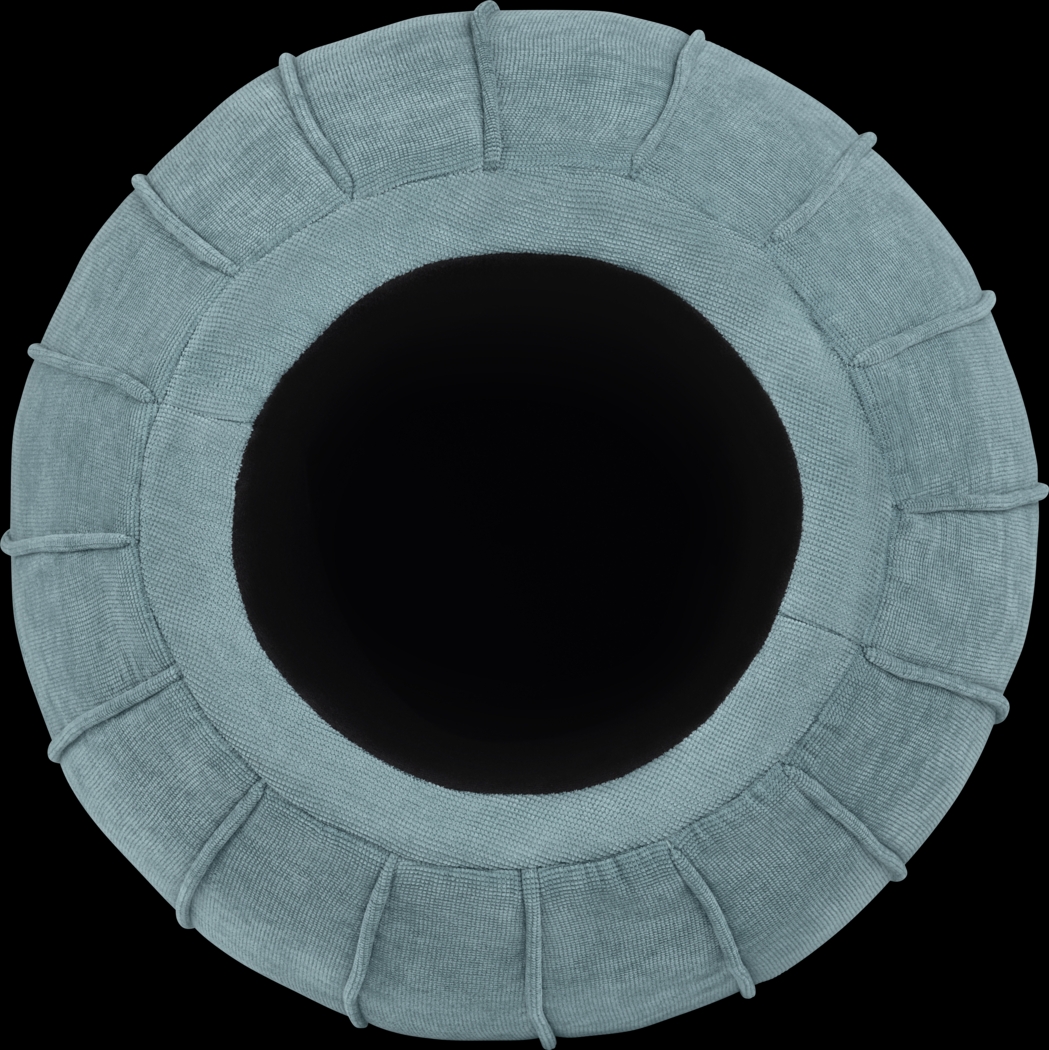 Baccharis Blue Storage Ottoman - Thumbnail - Image 5