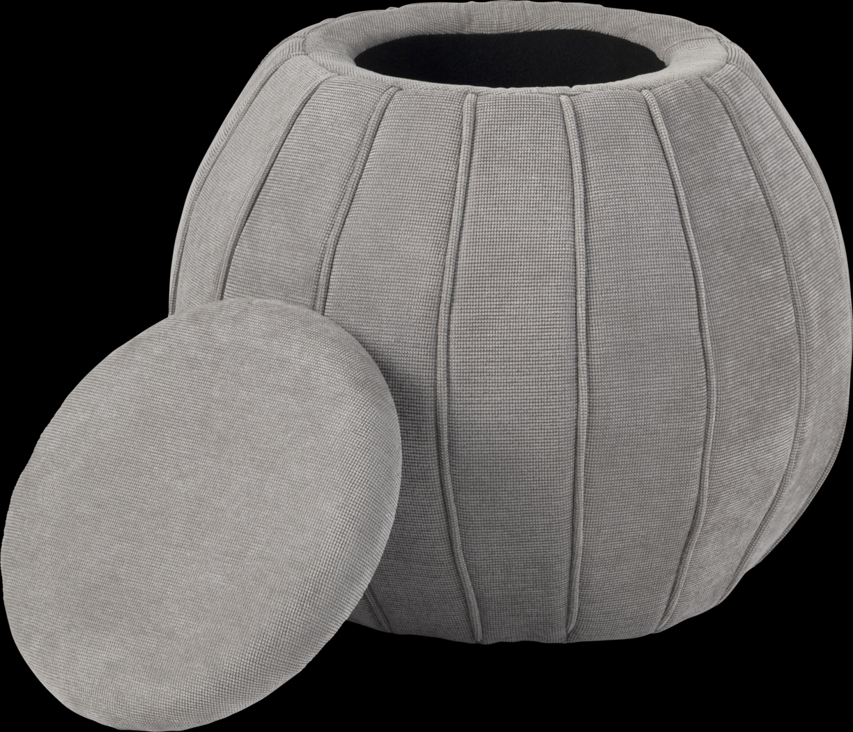 Baccharis Taupe Storage Ottoman - Thumbnail - Image 3