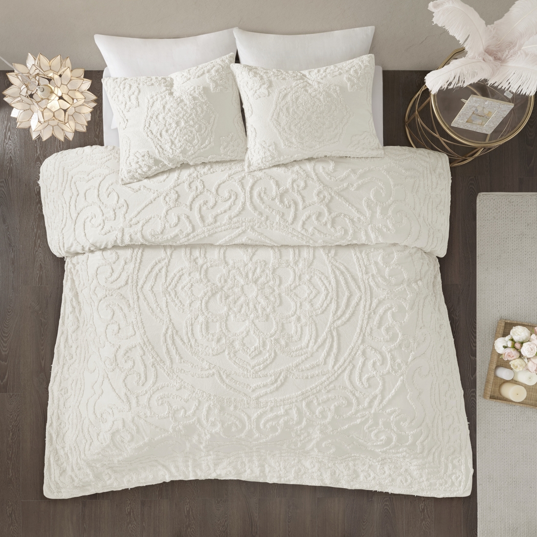 Baccich White 3 Pc King/California King Comforter Set - Thumbnail - Image 3
