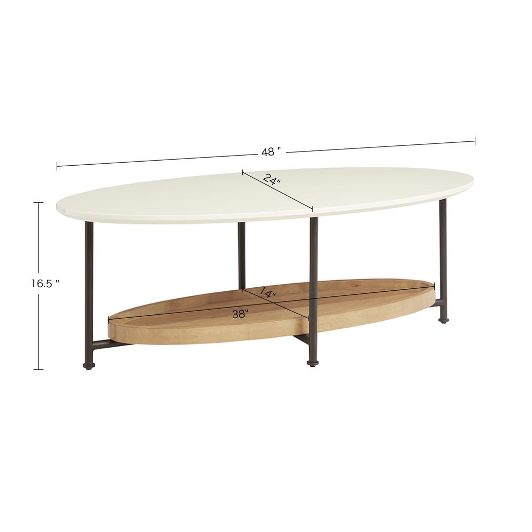 Backcove White Cocktail Table - Thumbnail - Image 7