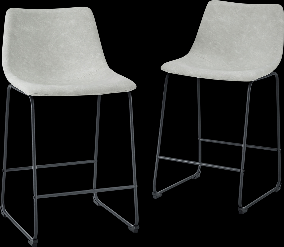 Badenoch Gray Counter Height Stool, Set of 2 - Thumbnail - Image 4